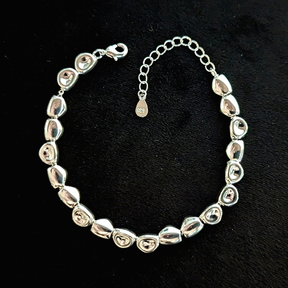 Jewelry - Solid Sterling Silver 925 Bracelet Bangle Metal